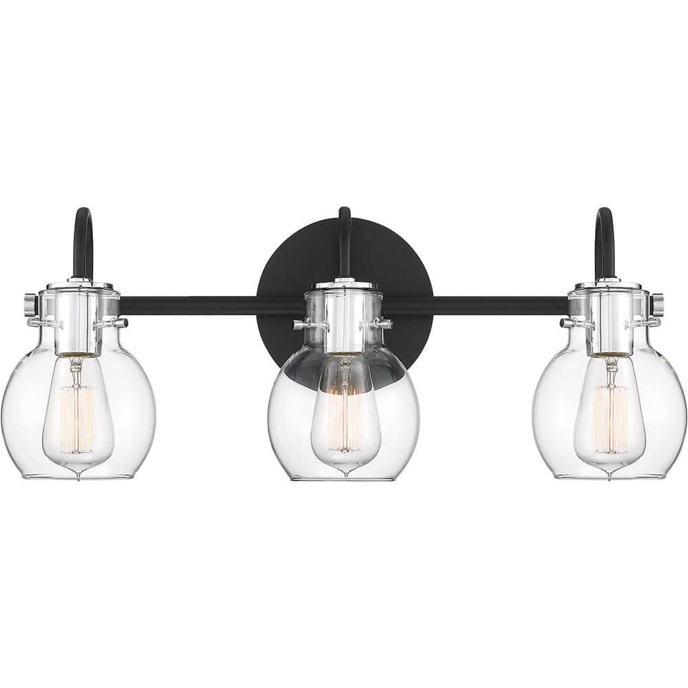 Andrews 3-Light Earth Black Vanity Light price history on PriceWatchPro
