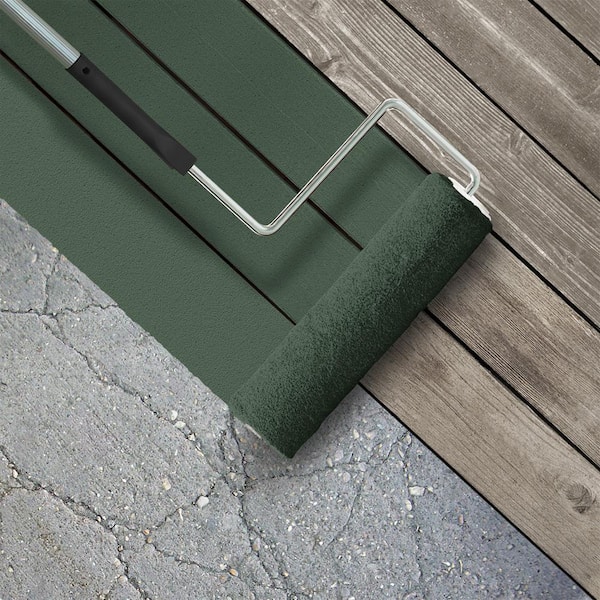 1 gal. #N400-7 Vine Leaf Textured Low-Lustre Enamel Interior/Exterior Porch and Patio Anti-Slip Floor Paint
