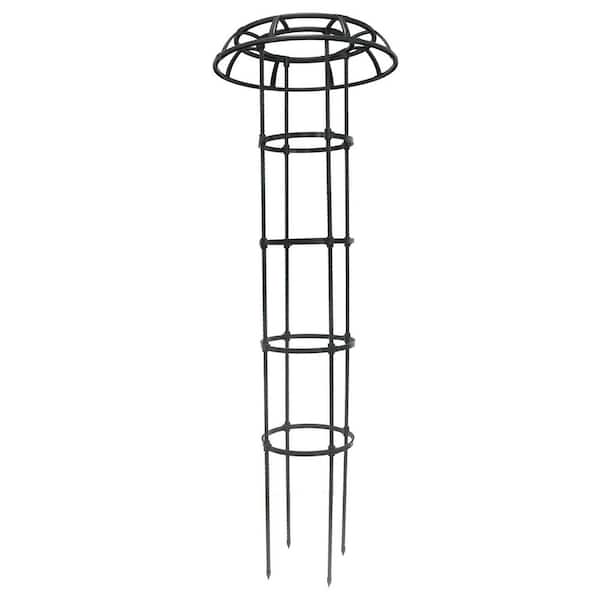 65 in. Metal Pipe Plant Trellis with Mushroom Top for Climbing Plants Outdoor Support for Vines Roses Clematis
