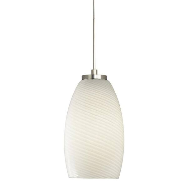 Filament Design Cypress 1-Light Satin Nickel Xenon Ceiling Pendant