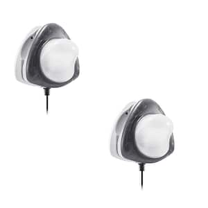 Above Ground Underwater LED Magnetic Swimming Pool Wall Light (2-Pack)