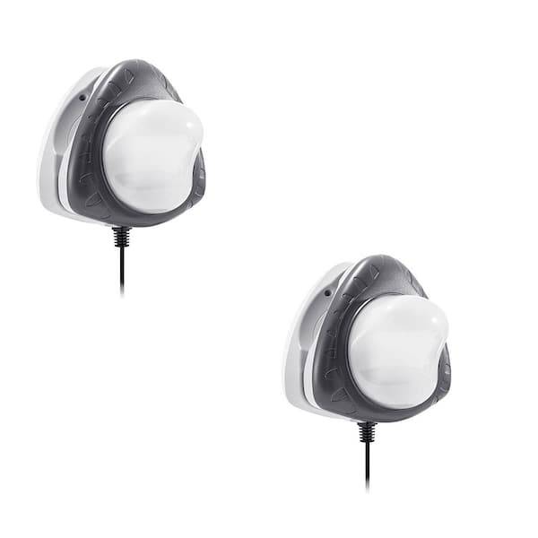 Intex Above Ground Underwater LED Magnetic Swimming Pool Wall Light (2-Pack)