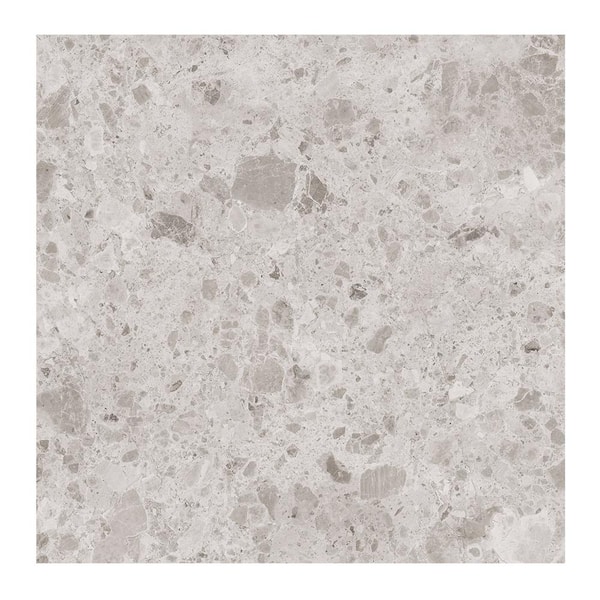 Giorbello Ambience Terrazzo Ivory Semi-gloss 24 in. x 24 in. x 10mm Porcelain Floor and Wall Tile (15 PCS/60 .sq. ft./Pallet)