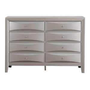 AndMakers Hammond 10-Drawer Beige Double Dresser (39 in. x 58 in