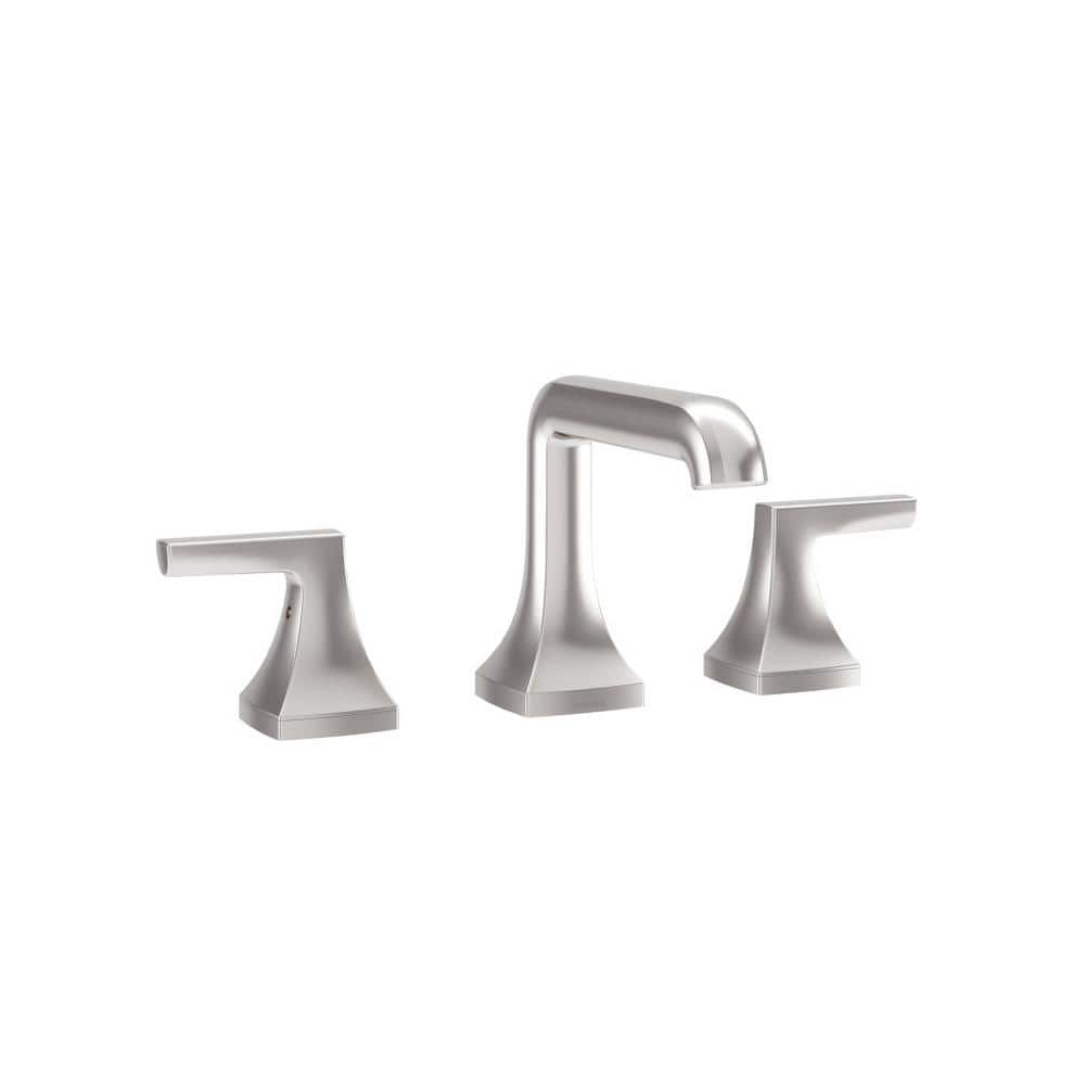 Oak Widespread 2-Handle Bathroom Faucet with Push Pop Drain Assembly in Satin Nickel (1.0 GPM) price history on PriceWatchPro