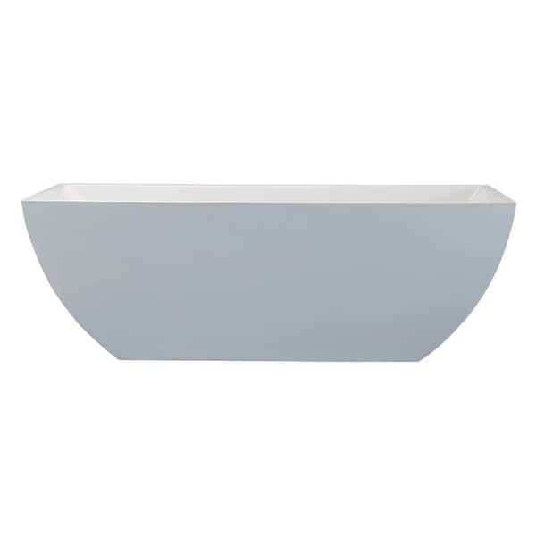Jade Bath Urban Retreat Collection Kensington 5.6 ft. Center Drain FreeStanding Bathtub in