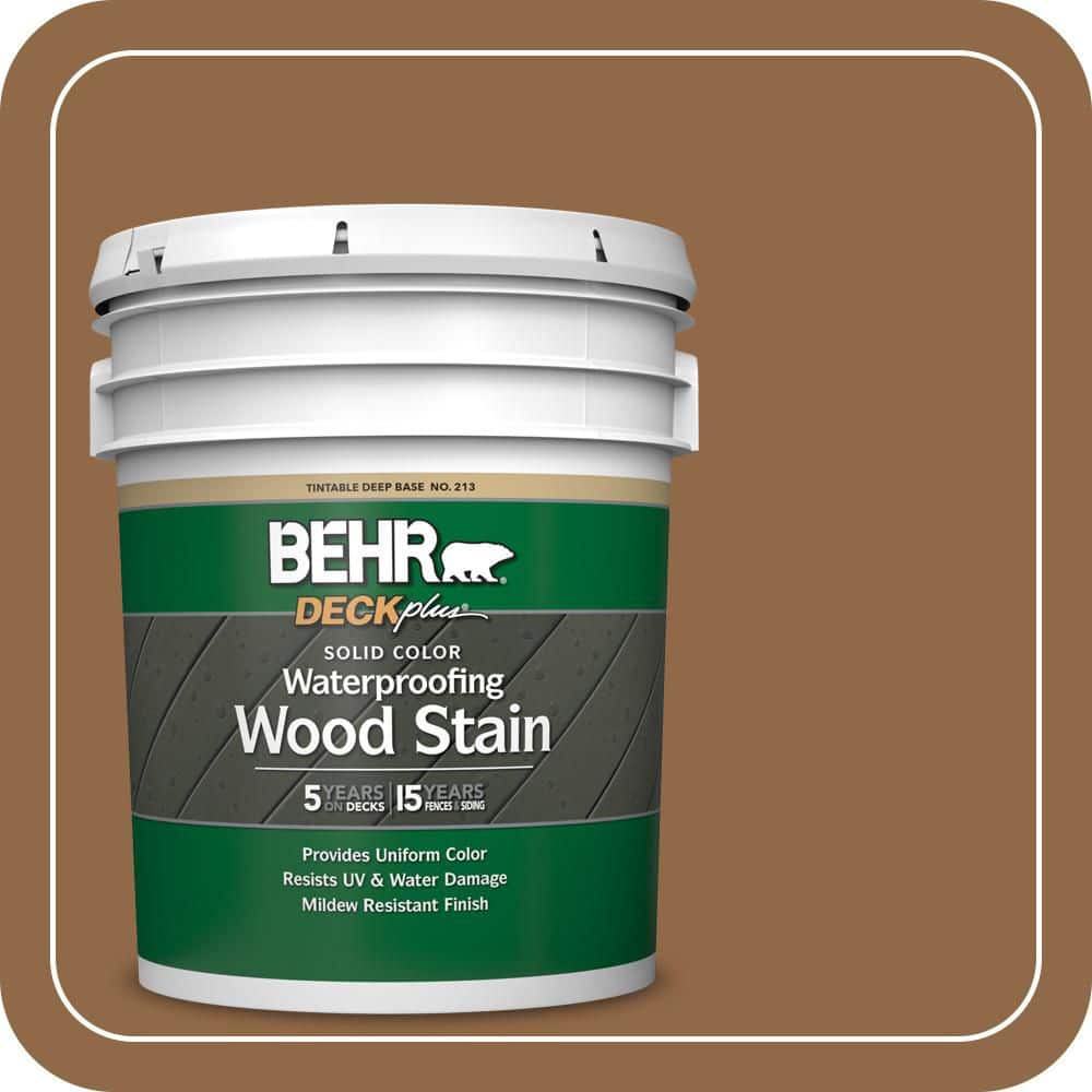 BEHR DECKplus 5 gal. #SC-115 Antique Brass Solid Color