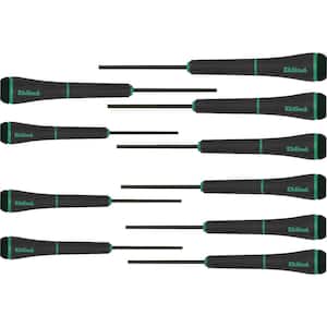 Torx Series PSD Precision Screwdriver Set with Pouch Torx Sizes T3 to T20 (10-Piece)