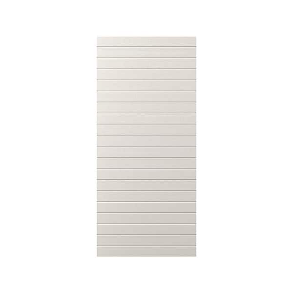 Fortis 36 in. x 79 in. Modern Universal/Reversible Handing Off White Unfinished Fiberglass Front Door Slab