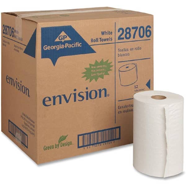 Georgia-Pacific Envision Brown Hardwound Roll Paper Towel (12 Roll per  Carton) GEP26401 - The Home Depot
