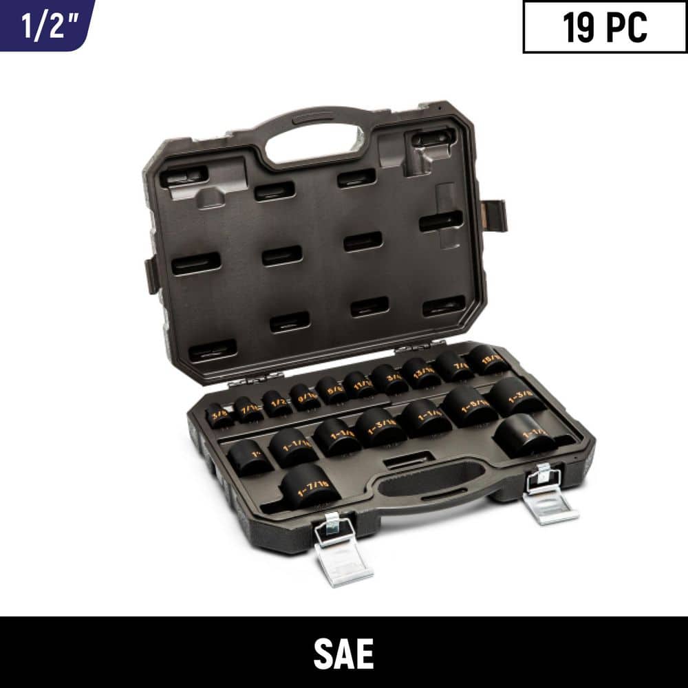 1/2 in. Drive 6-Point SAE Hi-Viz Impact Socket Set (19-Piece) price history on PriceWatchPro