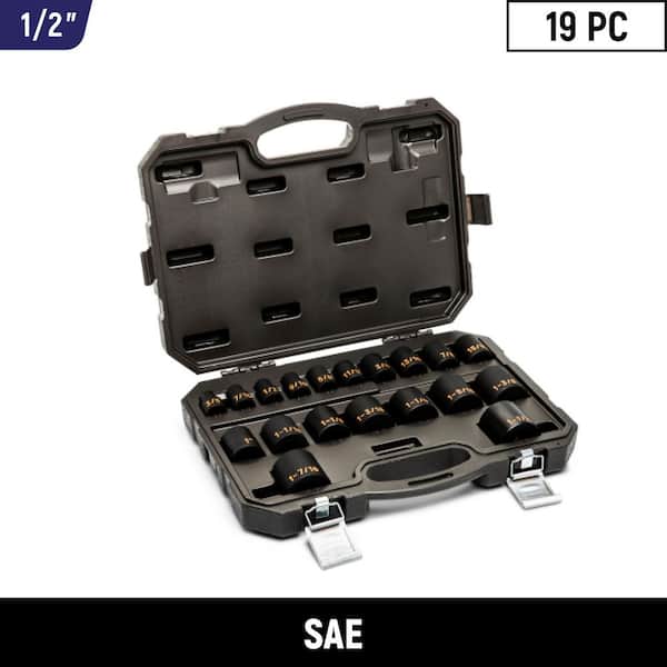 GEARWRENCH 3/8 in. Drive 6-Point Standard and Deep SAE/Metric Hi