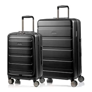 Tech 2-Piece Black Hardside Laptop Pocket Luggage Set