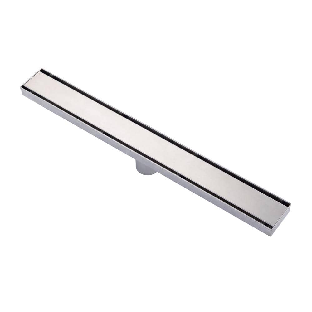 2.75 in. W x 24 in. D Stainless Steel Decorative Drain Cover with Brushed Nickel price history on PriceWatchPro
