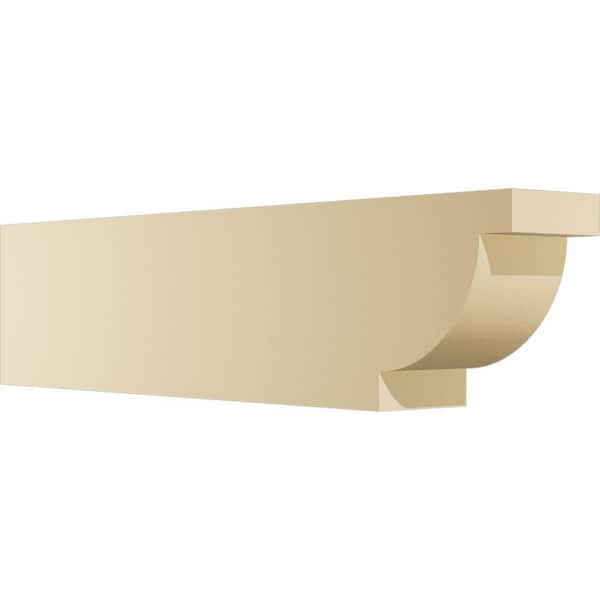 Ekena Millwork 6 in. W x 10 in. H x 42 in. L Standard Alpine Signature Polyurethane Outlooker, Primed Tan