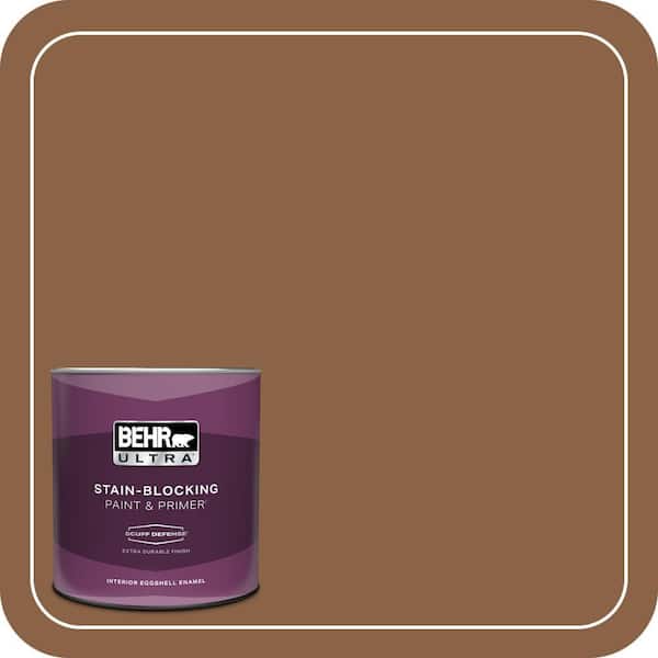 BEHR ULTRA 1 qt. #S240-7 Leather Work Extra Durable Eggshell Enamel Interior Paint & Primer