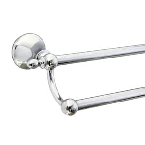Antica 24 in. Double Towel Bar in Polished Chrome