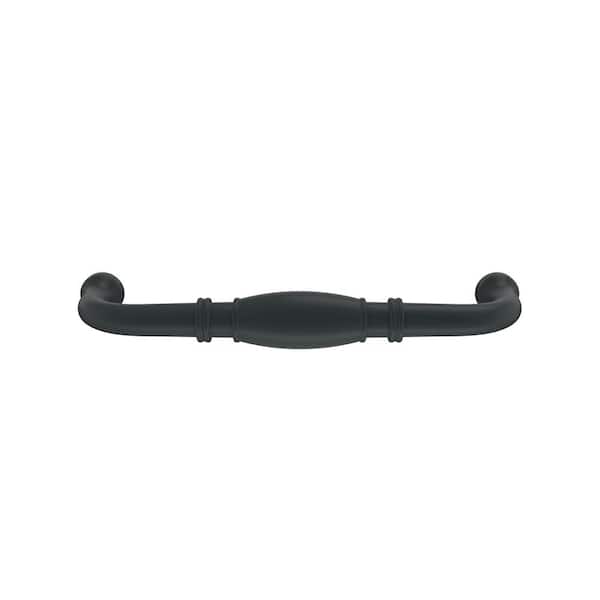 Granby 5-1/16 in. (128mm) Traditional Matte Black Arch Cabinet Pull