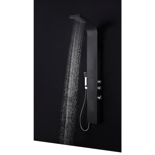 ANZZI LEVEL Series 66 in. 3-Jetted Full Body Shower Panel System