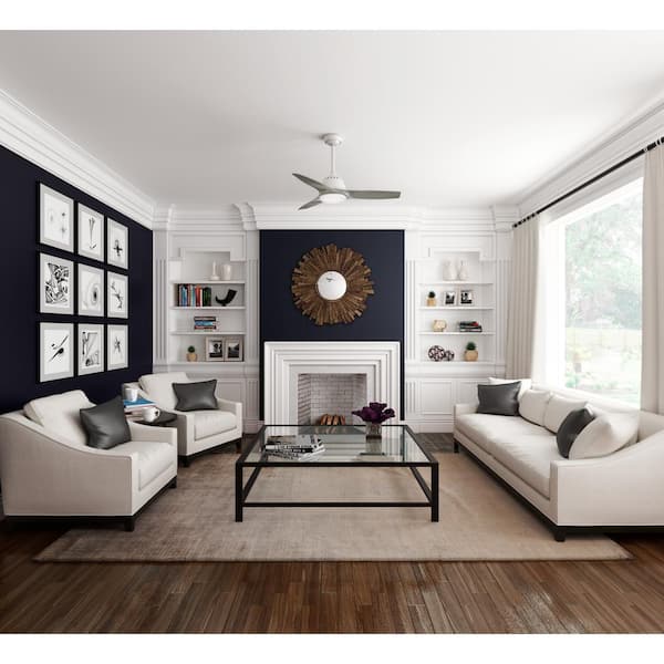 Wisp 44 in. LED Indoor Fresh White Ceiling Fan with Remote Control