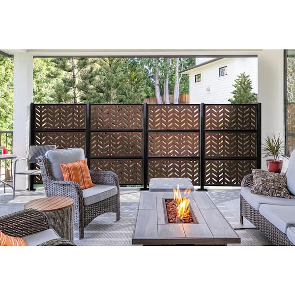 24 in. x 48 in. Galvanized Steel Privacy Panel Frame Kit (Specific for OD Hardwood Composite Decorative Panels)