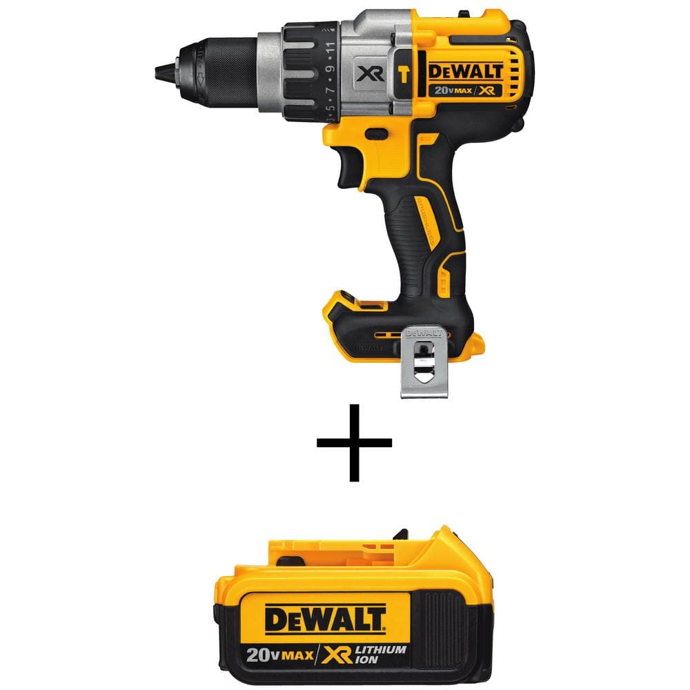 DEWALT 20V MAX XR Lithium-Ion Cordless Premium Brushless 1/2 in. Hammer Drill and 20V MAX XR Premium Lithium-Ion 4.0Ah Battery -  DCD996BW204