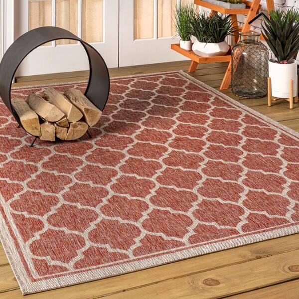 Area Rug Coastal,EasyCleaning,HighTraffic,LivingRoom,Backyard Non Shedding x 8 ft JONATHAN Y Trebol Moroccan Trellis Textured Weave Indoor/Outdoor Espresso/Taupe 5 ft Area Rug Coastal,EasyCleaning,HighTraffic,LivingRoom,Backyard Non Shedding x 8 ft JONATHAN Y Trebol Moroccan Trellis Textured Weave Indoor/Outdoor Espresso/Taupe 5 ft