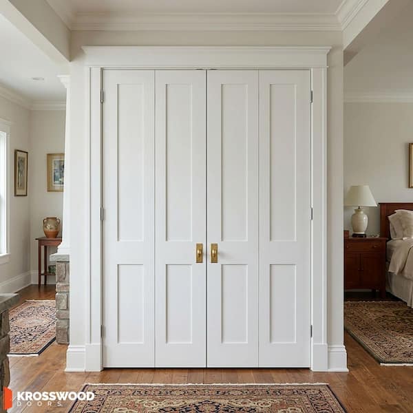フープアソート No.2 Krosswood Doors 72 in. x 80 in. Shaker 2-Panel Solid Core Primed