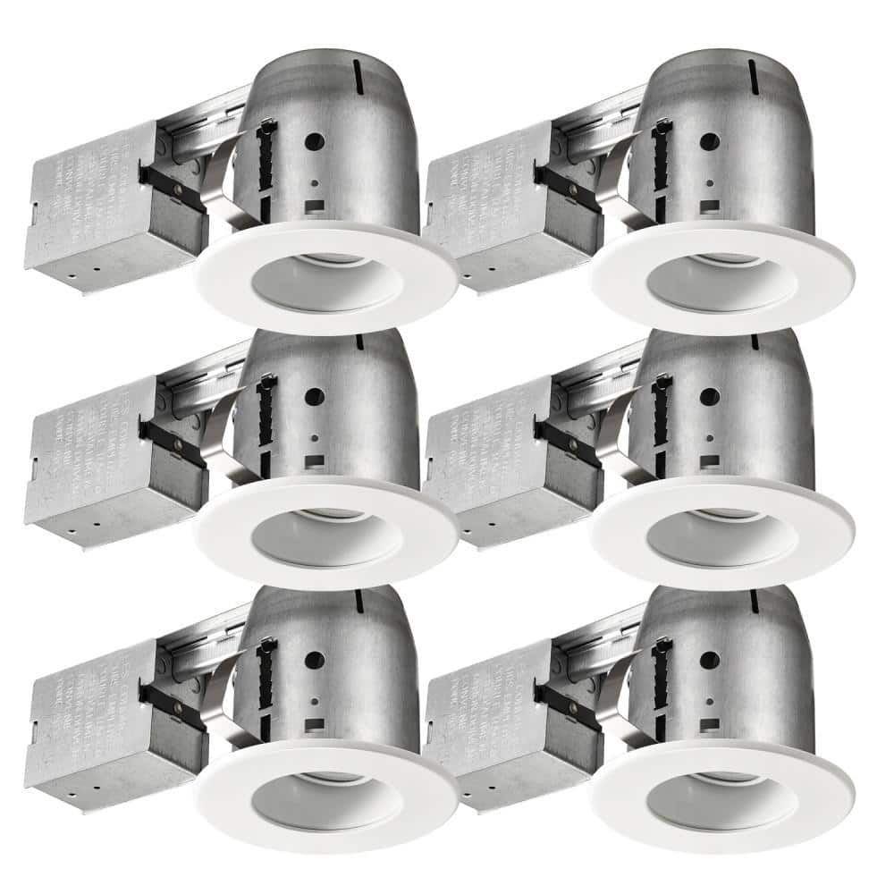 Slimline Integrated LED 6 in Round  Canless Recessed Light for Kitchen Bath