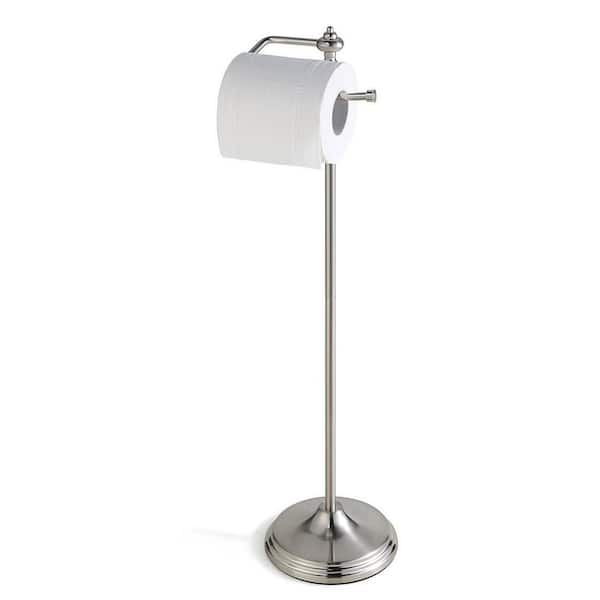 Franklin Brass Freestanding Toilet Paper Holder with Reserve, Brushed  Nickel 193150-SN - The Home Depot