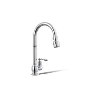 KOHLER Artifacts Single-Handle Pull-Down Sprayer Kitchen Faucet in