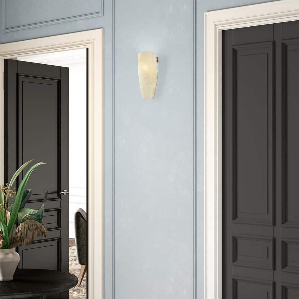 Imperial Bronze 12'' Wall Sconce with Scavo Glass