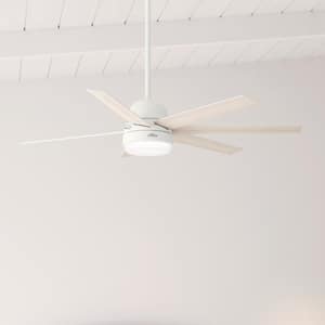 Phenomenon 60 in. Indoor Fresh White Smart Ceiling Fan with Remote and Light Kit
