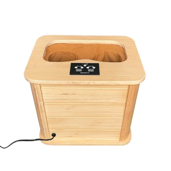 Unbranded Portable 1-Person Dry Heated Infrared Foot Spa and Sauna without Water with Knee Cover and Kit