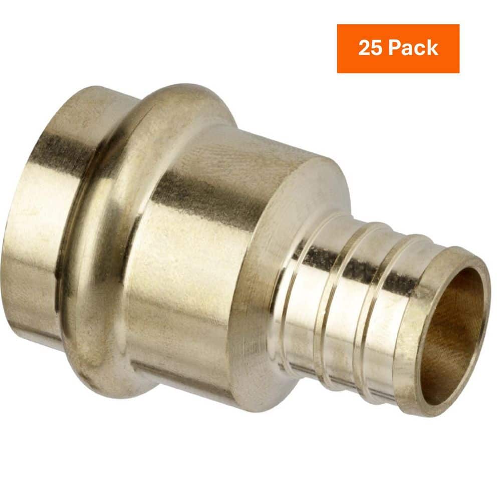 PureFlow 1/2 in. x 3/4 in. Crimp/Press Zero-Lead Bronze Transition Coupling (25-Pack) price history on PriceWatchPro