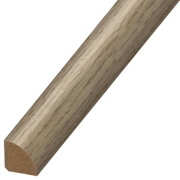 DuraDecor Classy Chic Metro Grey 0.75 in. T x 0.75 in. W x 94 in. L Quarter Round Molding