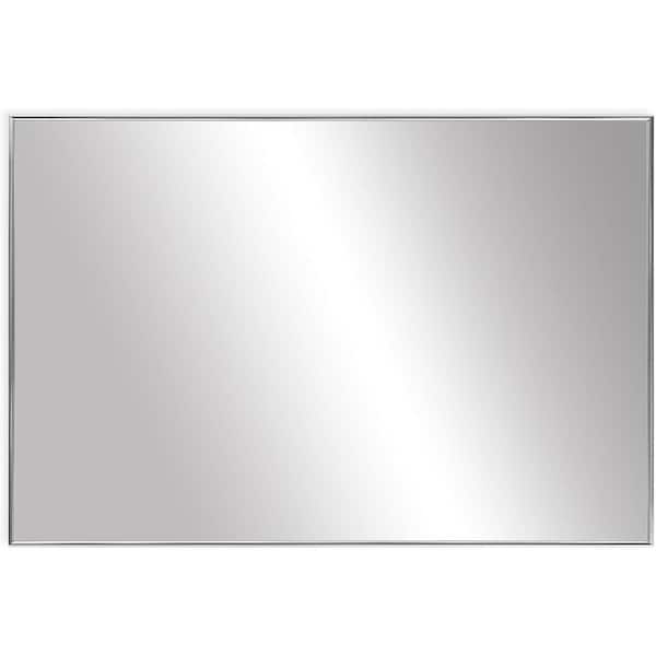 Ziyudura 40 in. W x 30 in. H Rectangular Framed Wall Bathroom Vanity Mirror in White