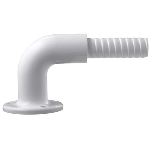 90 Degree White Aluminum ADA Hand Rail Return Post