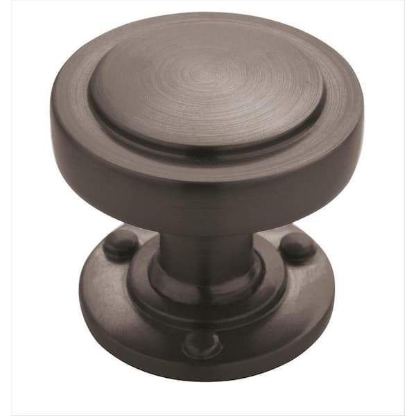 Amerock Rochdale 1-1/4 in (32 mm) Diameter Graphite Round Cabinet Knob