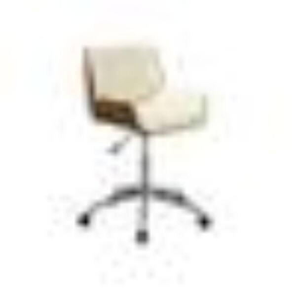 Qualler White Adjustable Height Furry Home Office Chair CW21228454 - The  Home Depot