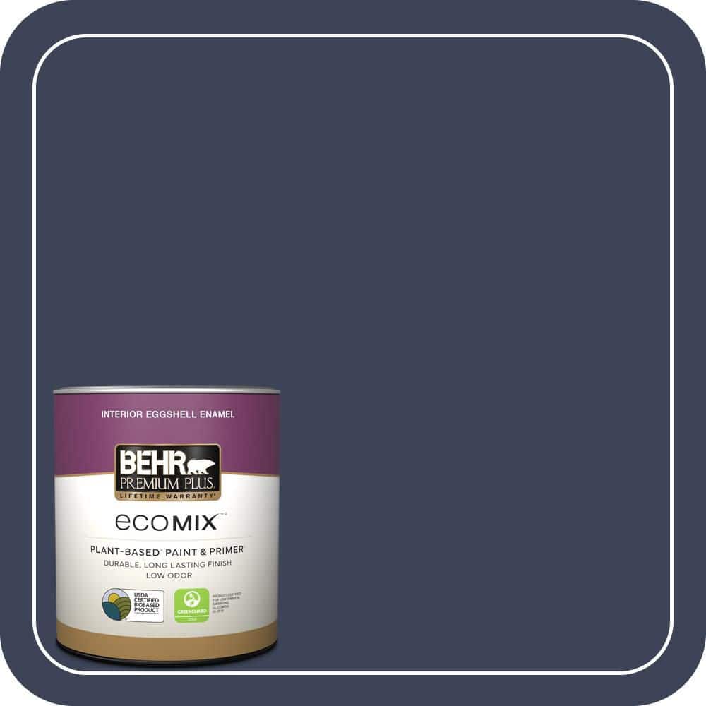 1 qt. #T16-10 Blue Vortex Eggshell Enamel EcoMix Plant-Based Interior Paint & Primer price history on PriceWatchPro