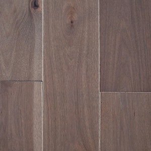 Take Home Sample - Hickory Morning Fog Solid Hardwood Flooring - 5 in. x 7 in.