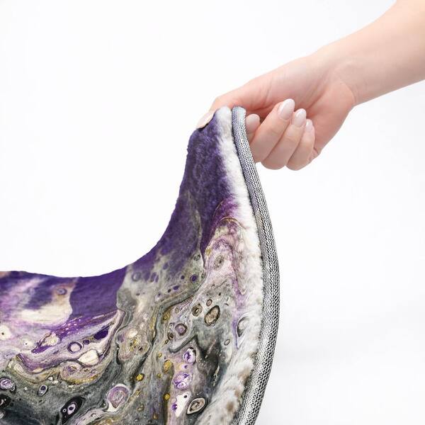 Dream Shag Premium Machine Washable Abstract ADS52 Amethyst 3 ft. x 5 ft. Area Rug