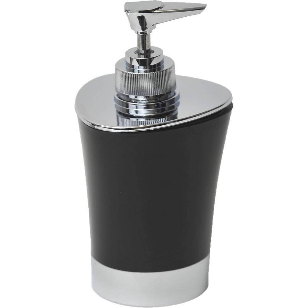 Bath Soap and Lotion Dispenser -Chrome Parts- Black 6218N103 - The Home  Depot