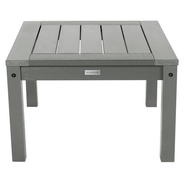 Highwood Adirondack Coastal Teak Square Recycled Plastic Outdoor