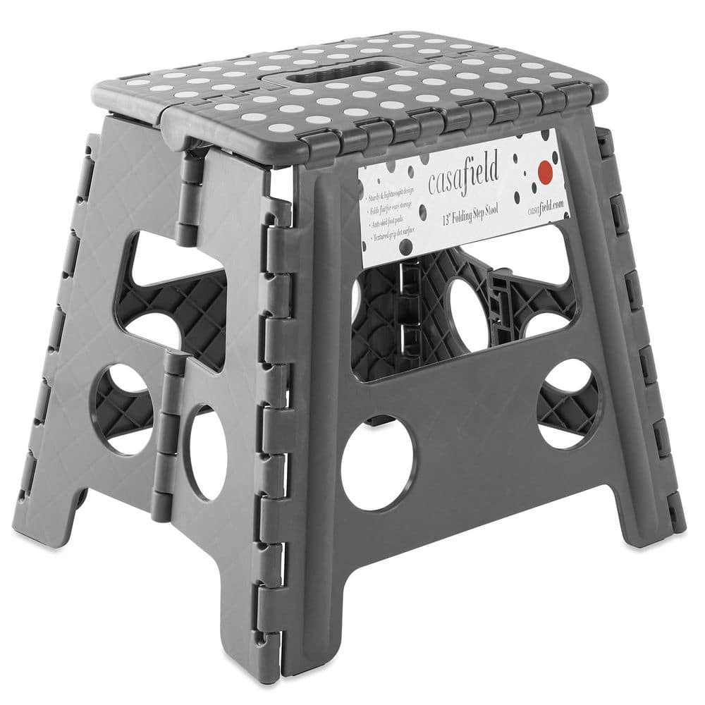 1-Step 13 in. Gray Plastic Step Stool, (2.10 ft. Reach Height) 300 lbs. Load Capacity price history on PriceWatchPro