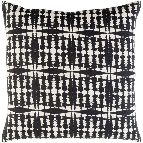 Artistic Weavers Ritu Black Geometric Polyester 22 in. x 22 in. Throw Pillow