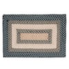 Super Area Rugs Waterbury Rectangle 3 ft. x 5 ft. Blue and Cream Cotton  Braided Area Rug SAR-WAT01B-BLU-3X5 - The Home Depot