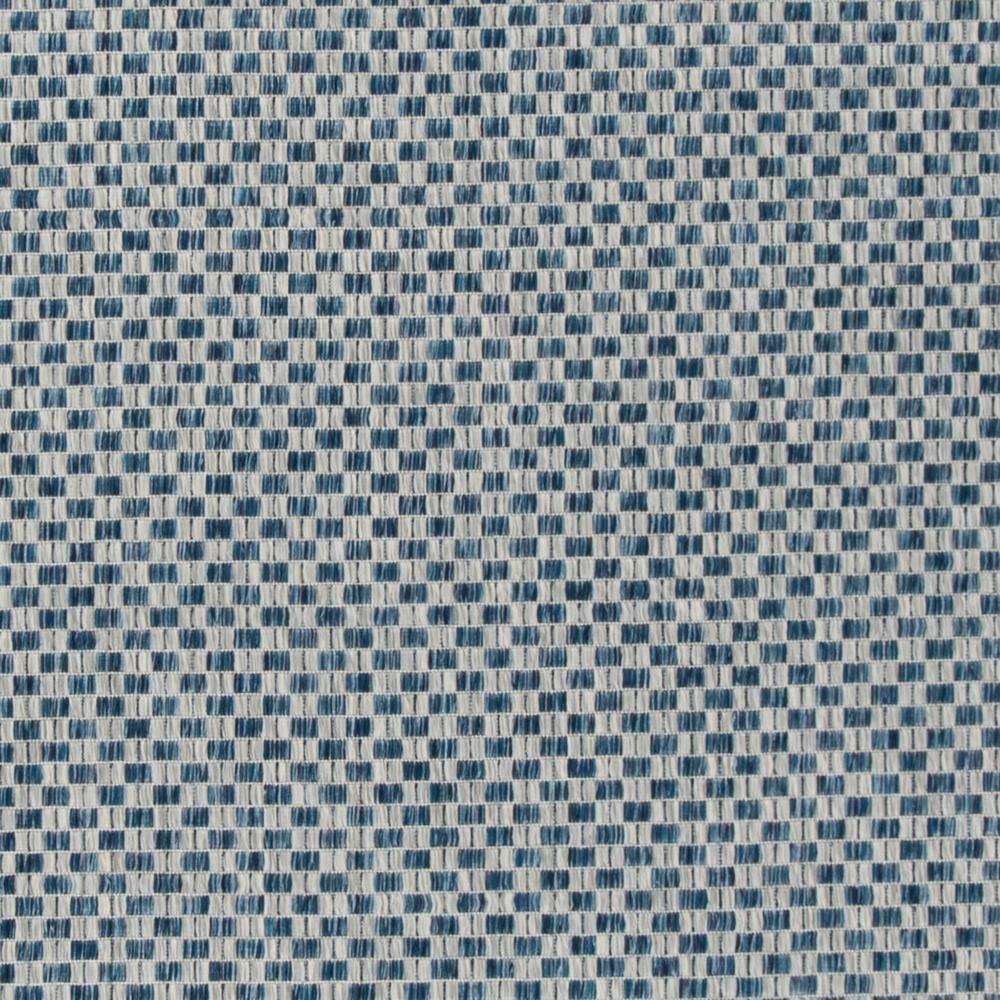 Safavieh Blue and Light Grey Square Outdoor Area Rug
