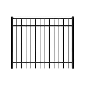 Vinings 5 ft. W x 4 ft. H Black Aluminum Pre-Assembled Fence Gate